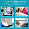 7.5 Inch Bed Wedge Pillow for Acid Reflux or Sleeping | 1.5 Inch Memory Foam Top with Stay Cool Cover | Incline Leg Elevation Pillows | Ideal for Gerd, Heartburn, and Snoring (25" Wx26 Lx7.5 H) view 4