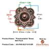 Adonai Hardware Parshandatha Decorative Brass Bell Push or Door Bell or Push Button (Antique Copper) view 2
