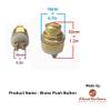 Adonai Hardware Parshandatha Decorative Brass Bell Push or Door Bell or Push Button (Antique Copper) view 3