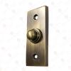 Adonai Hardware Rectangular Victorian Brass Bell Push or Door Bell or Push Button - Antique Brass view 2