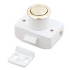 Man Ship 7100G Marine Push Button Latch  304 Stainless Steel, Round Cabinet Latch with Spacer Ring & Plate  Gold Finish  Fits 1/2" to 1" Door Thickness, (7100G - Gold) view 1