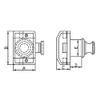 Man Ship - Marine Push Button Latch  304 Stainless Steel, Round Cabinet Latch with Spacer Ring & Plate  Silver Finish  Fits 1/2" to 1" Door Thickness 7100S view 2