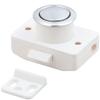 Man Ship - Marine Push Button Latch  304 Stainless Steel, Round Cabinet Latch with Spacer Ring & Plate  Silver Finish  Fits 1/2" to 1" Door Thickness 7100S view 3