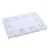 DECORA 9X6.5 Inch Rectangle White Paper Doilies for Birthday Party Wedding Tableware Decoration,Pack of 200 view 1