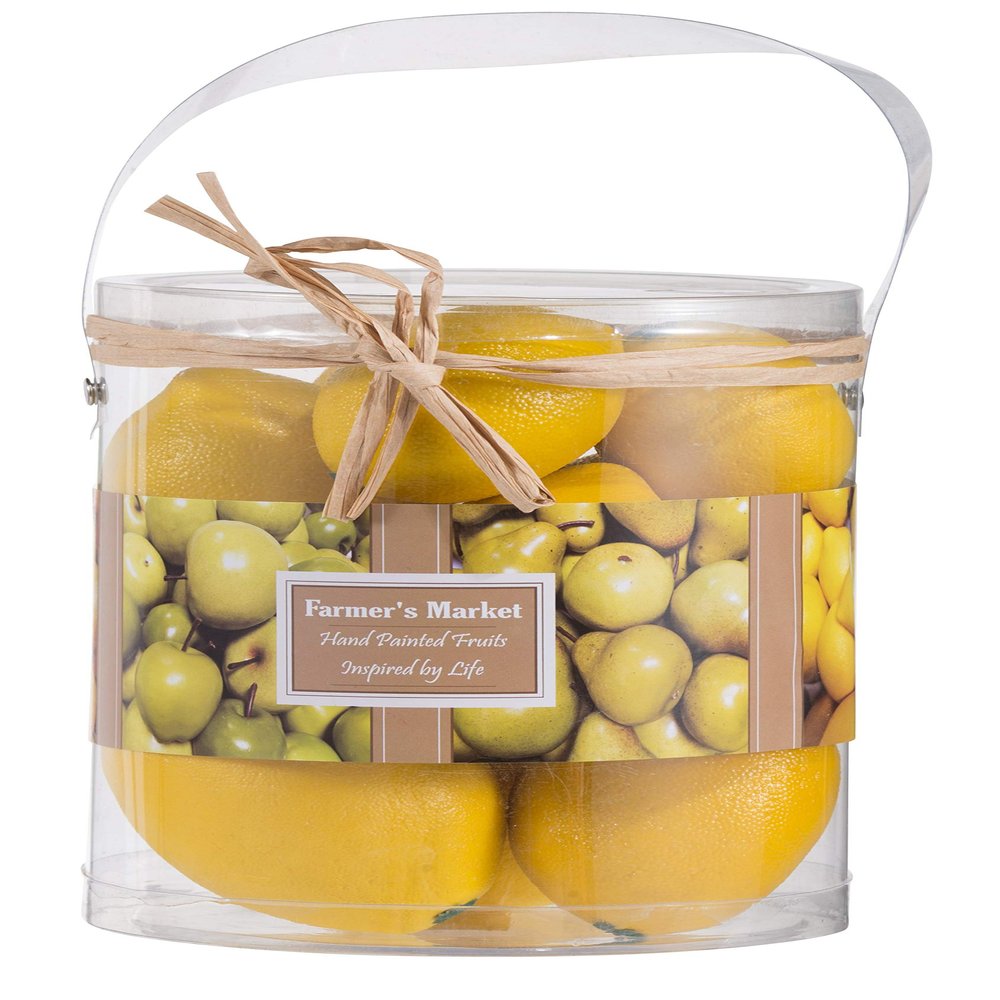 Artificial Faux Fake Fruit Lemon In Box