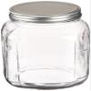 Anchor Hocking 2-Quart Cracker Jar with Brushed Aluminum Lid, Set of 4 view 1