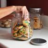 Anchor Hocking 2-Quart Cracker Jar with Brushed Aluminum Lid, Set of 4 view 2