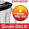 Brentwood P-OST722 Replacement Glass Jar Set, Oster Blender Compatible, 0.33 Gallon Capacity, Clear view 4