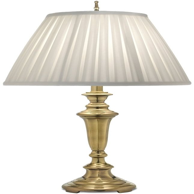 29"H Burnished Brass Signature by Stiffel Table Lamp, 3-Way