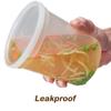 DuraHome - Deli food Storage Containers with Lids 32 oz, Quart Pack of 24 Leak-proof Freezer Safe Microwaveable Soup Storage Container - Clear Plastic Premium Quality view 3