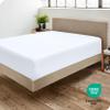 Bare Home Fitted Bottom Sheet California King - Premium 1800 Microfiber - Ultra-Soft Wrinkle Free - Deep Pocket - Cal Fitted Sheet (California King, White) view 4