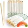 200 Pairs Wooden Chopsticks I Solid No Splinters Smooth Sturdy Chop sticks I Individually Wrapped Disposable Chopstick view 1