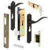 Prime-Line K 5438 Security Screen or Storm Door Lever Set, Contemporary, Black Finish, Keyed (1 Set) (Not Universal) view 1