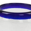 NOVICA Artisan Crafted Hand Blown Clear Cobalt Blue Rim Recycled Glass Tumblers,14 Oz. 'Classic' (Set Of 6) view 4