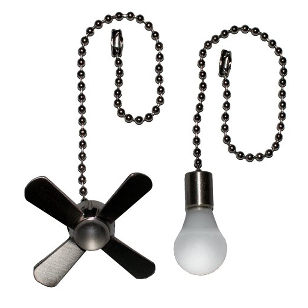 Harbor Breeze 6-in Brushed Nickel Metal Pull Chain