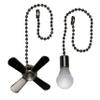 Harbor Breeze 6-in Brushed Nickel Metal Pull Chain view 1