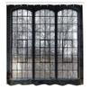 Ambesonne Industrial Shower Curtain, Old Large Window with Broken Panes Deserted Hall Forest Trees Winter, Cloth Fabric Bathroom Decor Set with Hooks, 69" W x 75" L, Green White view 2