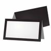 Black and Gray Place Cards - Tent Style - 10 Pack - White Blank Front with Solid Color Border - Placement Table Name Seating Stationery Party Supplies - Occasion or Dinner Event view 1