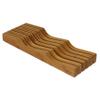 Oceanstar In-Drawer Bamboo Knife Organizer view 1
