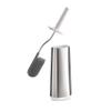 Joseph Joseph 70517 Flex Toilet Brush with Slim Holder Flexible Anti-Drip, Stainless Steel view 1