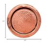 Sertodo Copper, Round Napa Cup Coaster, Hand Hammered 100% Pure Copper, 4.5 inch diameter, Single view 4