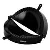 Imusa Empanada Press Set  Dumpling Maker, Plastic Empanada Mold & Pastry Press for Stuffed Pastries, Turnovers, Pierogi, Masa & Dough Preparation, 1 Pack, Black view 1