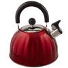 Mr. Coffee Twining 2.1 Quart Pumpkin Shaped Stainless Steel Whistling Tea Kettle, Metallic Red view 1