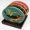 Charley Harper Feathered Friends Absorbent Stone Coaster Set view 3