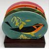 Charley Harper Feathered Friends Absorbent Stone Coaster Set view 4