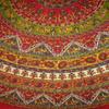 India Arts Indian Mandala Print Round Cotton Tablecloth 76" Red view 1