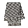 SARO LIFESTYLE Houndstooth Design Throw Blanket, Black, 50"x60" view 1