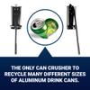MasterCrush Wall Mounted Aluminum Can Crusher Heavy Duty  Tin and Plastic Bottle Smasher for Recycling (12oz/16oz/24oz/32oz) view 3
