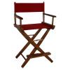 Extra-Wide Premium 24 in. American Oak Counter Height Directors Chair view 1