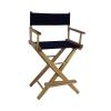 Extra-Wide Premium 24 in. American Oak Counter Height Directors Chair view 2