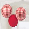Picnic Party Paper Lanterns | 9.5" (3 Pcs) | Ideal for Outdoor Celebrations, Birthdays & Theme Parties view 2