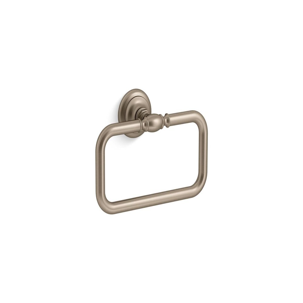 Kohler K-72571-BV Artifacts Towel Ring, Vibrant Brushed Bronze