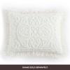 Beatrice Home Fashions Medallion Chenille Bedspread, King, Ivory view 4