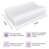 ZG Home Memory Foam Pillow, Neck Pillow, Cervical Pillow for Neck Pain, Orthopedic Contour Pillow for Back, Side, & Stomach Sleepers (24x15) Queen Size with Hypoallergenic Pillowcase view 3
