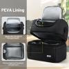 MIER Adult Lunch Box Insulated Lunch Bag Large Cooler Tote Bag for Men, Women, Double Deck Cooler(Black Large) view 4
