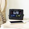 AcuRite 13024 Atomic Dual Alarm Clock with USB Charging, Black view 2