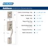 SCHLAGE Addison Single Cylinder Handleset and Left Hand Accent Lever, Antique Brass (F60 ADD 609 Acc LH) view 2