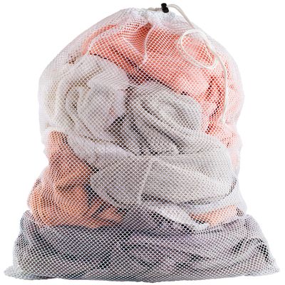 Handy Laundry Mesh XL Laundry Bag - Durable, Machine Washable with Secure Drawstring Closure - Perfect for College Dorms, Laundromats, Apartments (White)
