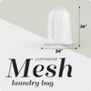 Handy Laundry Mesh XL Laundry Bag - Durable, Machine Washable with Secure Drawstring Closure - Perfect for College Dorms, Laundromats, Apartments (White) view 2