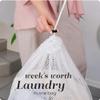 Handy Laundry Mesh XL Laundry Bag - Durable, Machine Washable with Secure Drawstring Closure - Perfect for College Dorms, Laundromats, Apartments (White) view 3