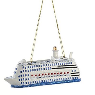 Kurt Adler Cruise Ship Christmas Ornament