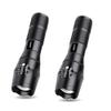 AuKvi TC1200 Tactical Flashlight 3000 Lumens Zoomable 5 Modes for Hurricane Camping Hiking etc (2-Pack) view 1