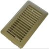 IMPERIAL MANUFACTURING RG3297 Imperial Louvered Design Floor Register, 4 in H X 8 in W, Steel/Brown view 1