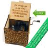 TheLaser'sEdge, Personalizable Damask Music Box, Laser Engraved Wood (Personalized, Can't Help Falling in Love) view 2