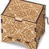 TheLaser'sEdge, Personalizable Damask Music Box, Laser Engraved Wood (Standard, Can't Help Falling in Love) view 1