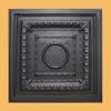 Ancona Black (24x24 PVC 20 mil) Ceiling Tile - Drop in Grid or Staple/Glue Application view 1